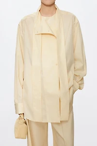 Ribbon-Detail Fashion Shirt