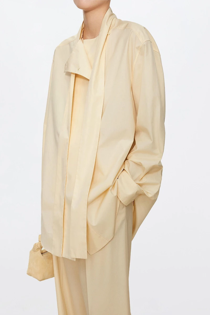 Ribbon-Detail Fashion Shirt