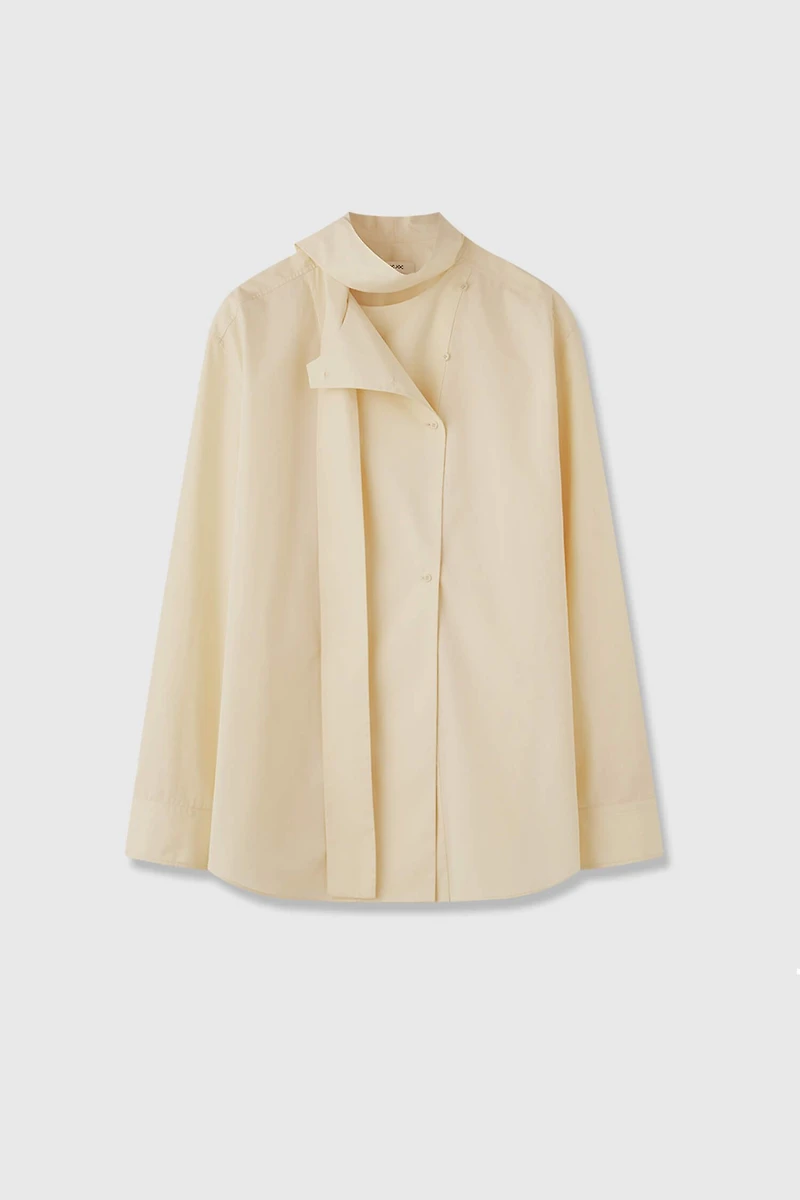 Ribbon-Detail Fashion Shirt