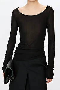 Sheer Silk Base Layer Top