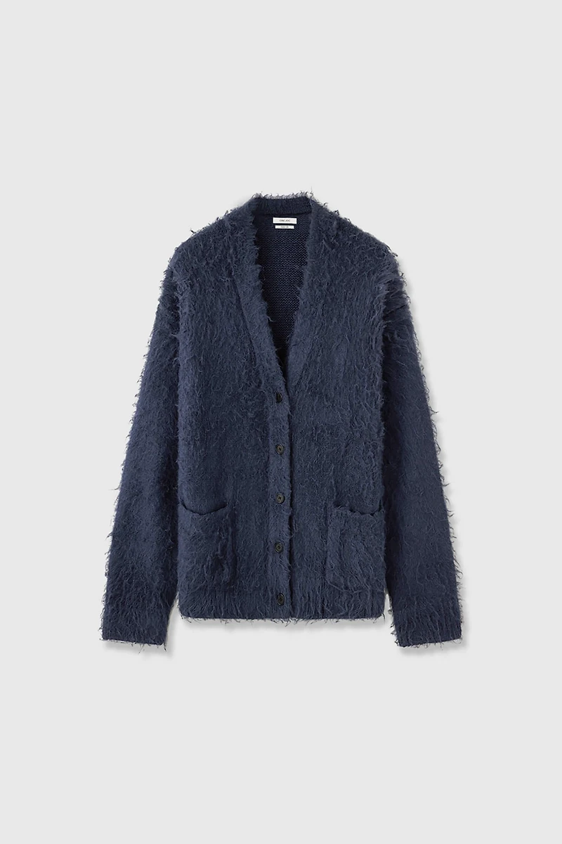 Silk Brushed Oversized Cardigan