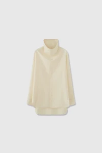 Silk Habotai Structured Shirt