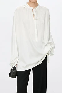 Silk Satin French Court Style Shirt