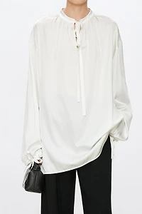 Silk Satin French Court Style Shirt