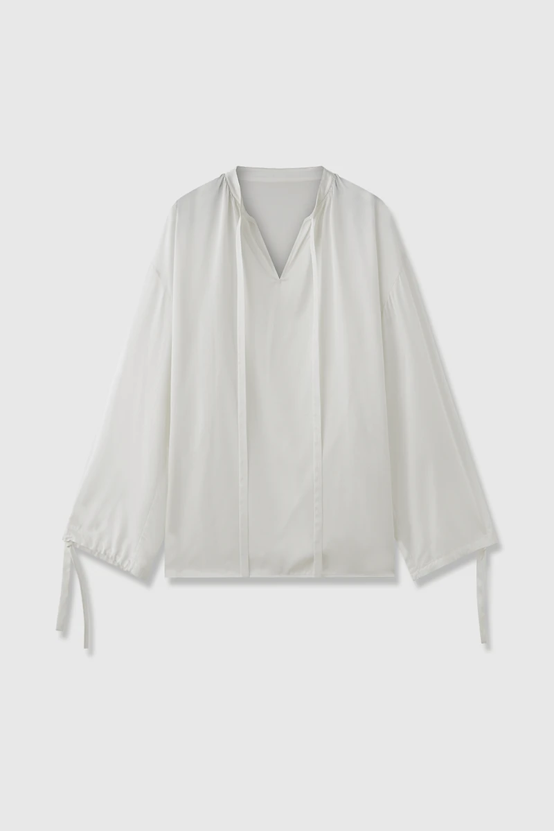 Silk Satin French Court Style Shirt