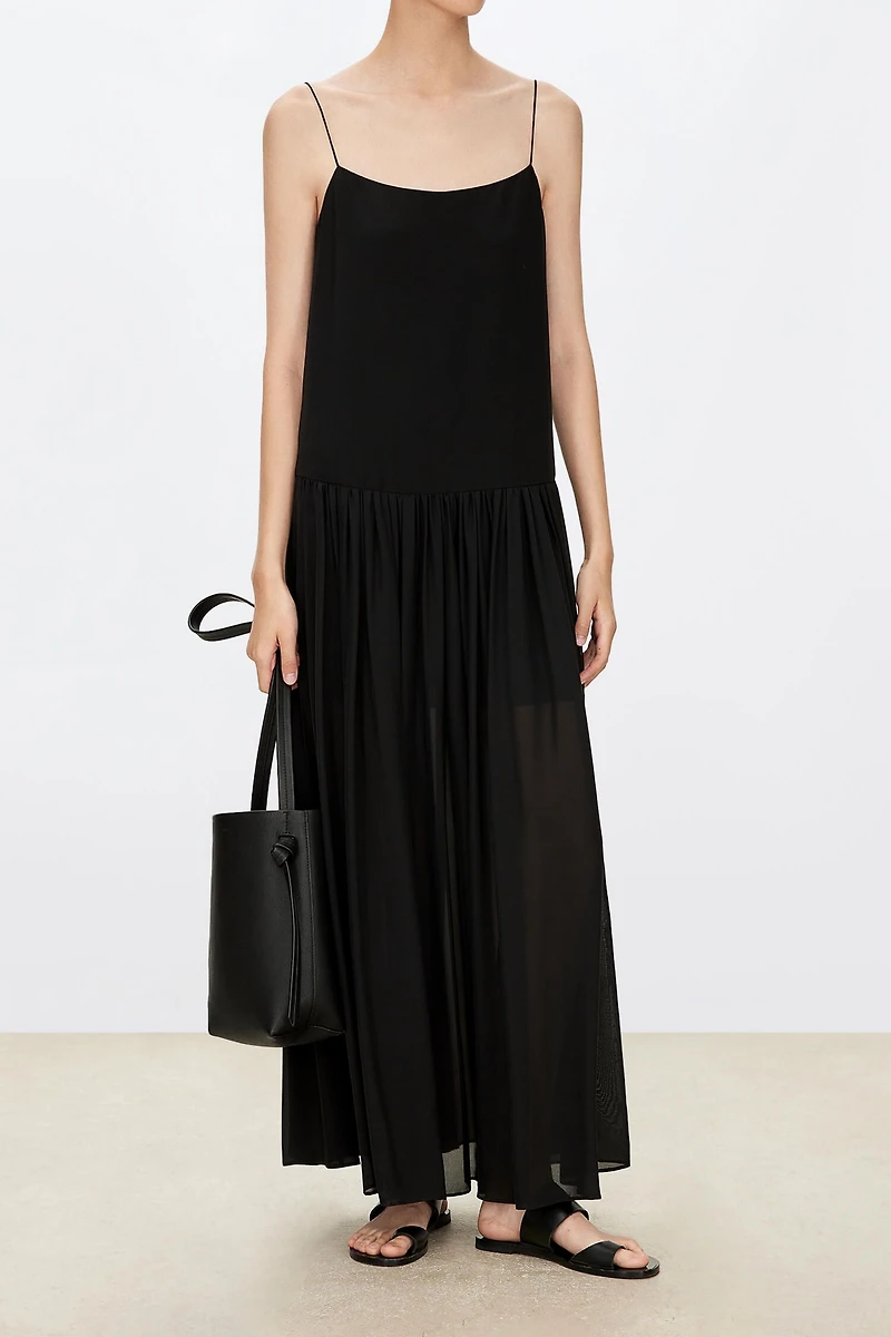 Silk Strappy Dress