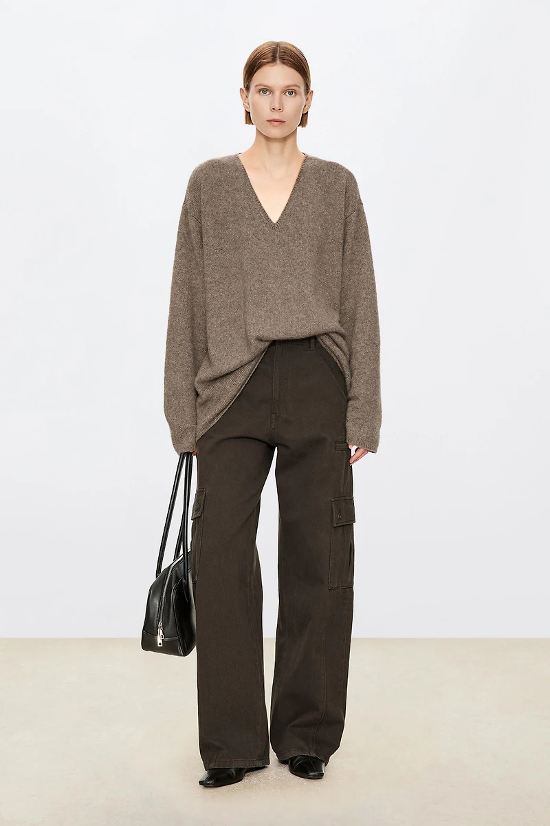 Silk & Cashmere UV Collar Sweater