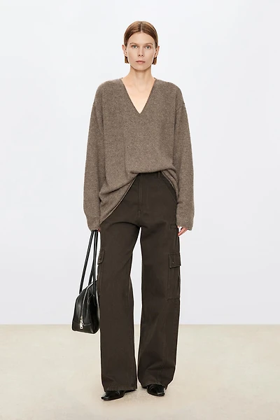 Silk & Cashmere UV Collar Sweater