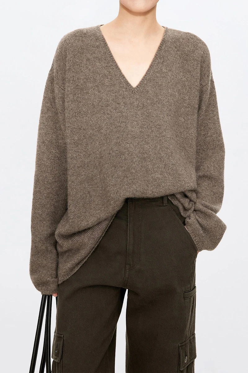 Silk & Cashmere UV Collar Sweater