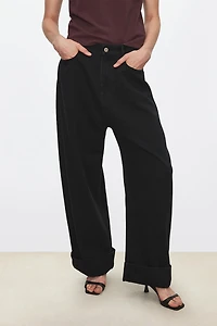 Soft Drape Cool Tencel-Cotton Denim Pants