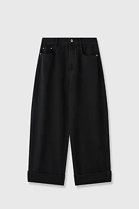 Soft Drape Cool Tencel-Cotton Denim Pants