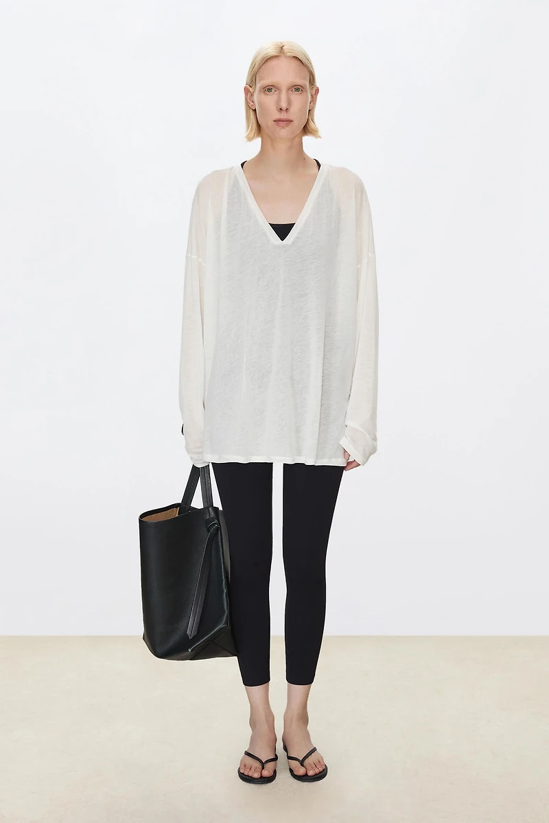 Soft Draping Tencel Wool Knit Top
