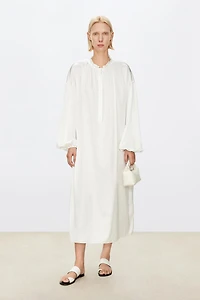 Soft Breezy French Lace Silk Dress