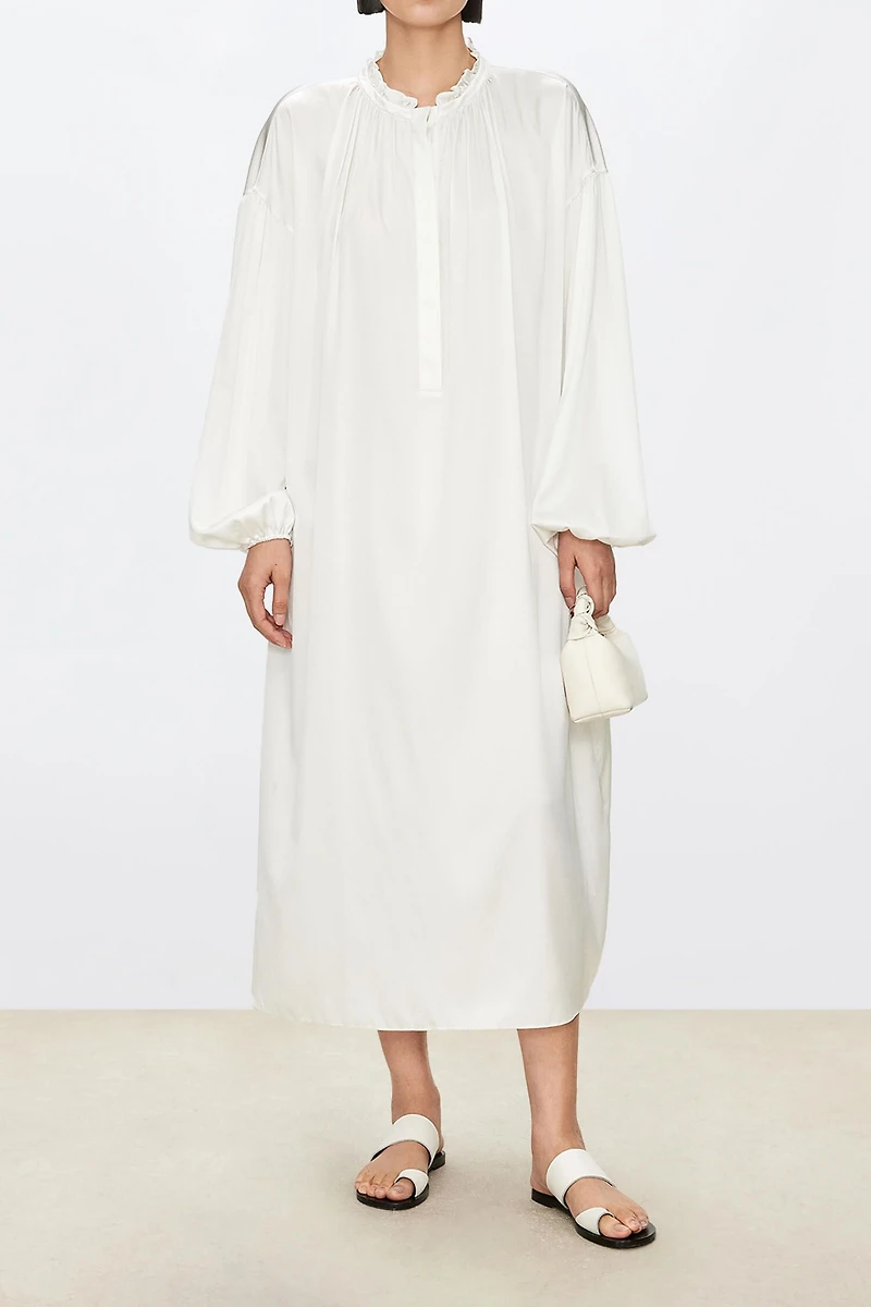 Soft Breezy French Lace Silk Dress