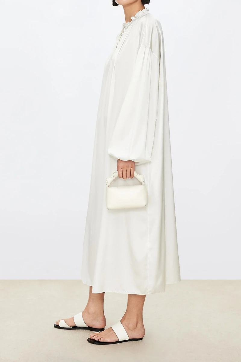 Soft Breezy French Lace Silk Dress