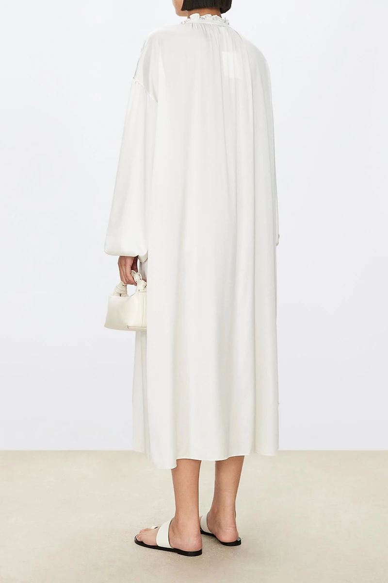 Soft Breezy French Lace Silk Dress