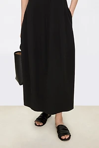 Spanish Lambskin Ruched Slide Sandals