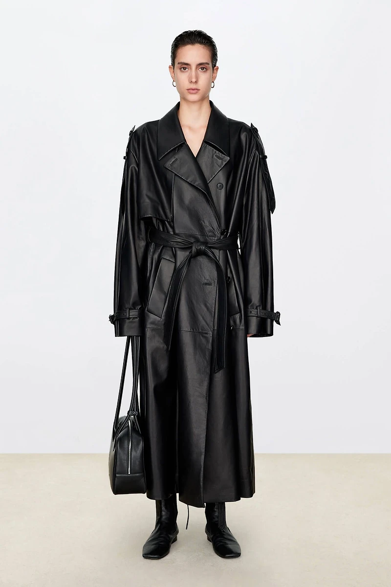 Spanish Lambskin Trench Coat