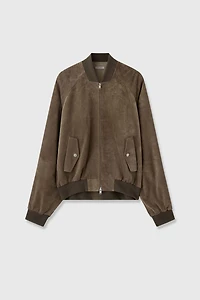 Spanish Suede Baseball Jacket