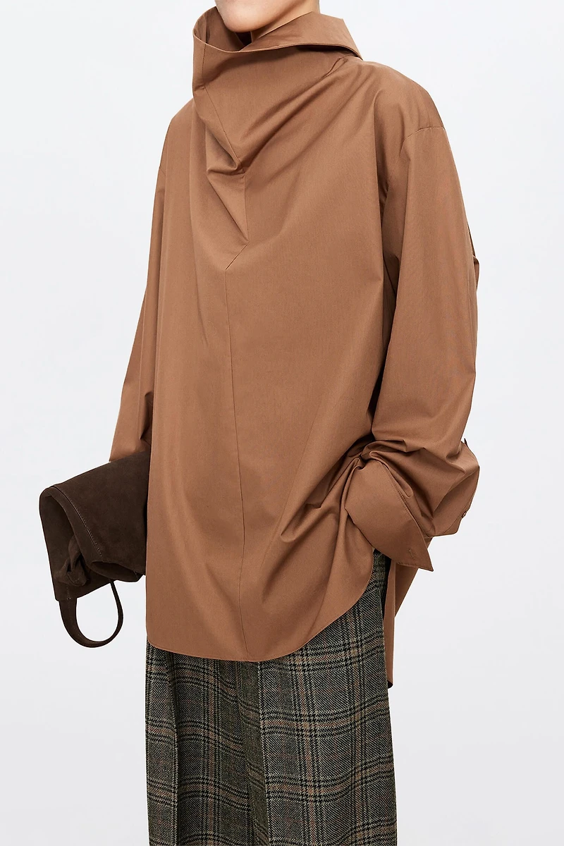 Staple Cotton Poplin Structured Shirt