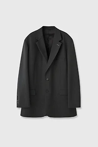 Stretch Worsted Wool Blazer