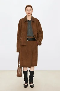 Suede Chamois Small Silhouette Jacket