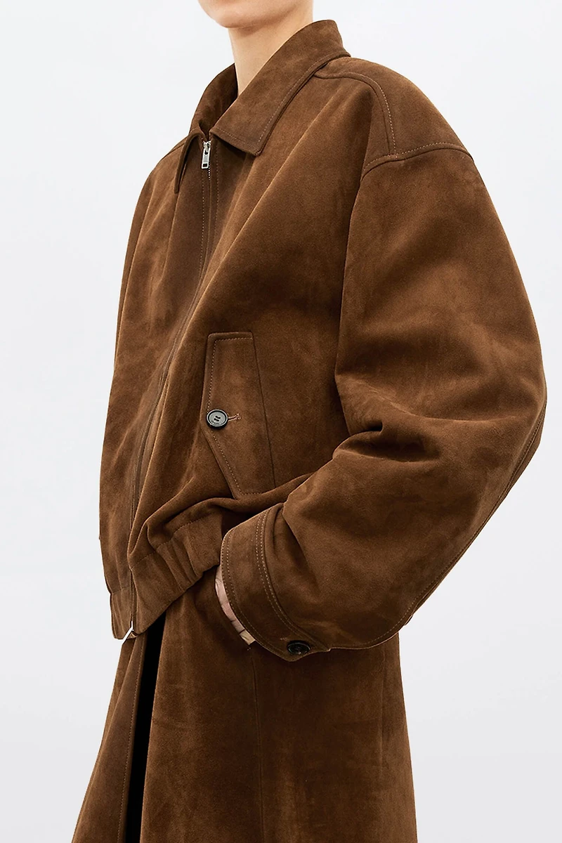 Suede Chamois Small Silhouette Jacket
