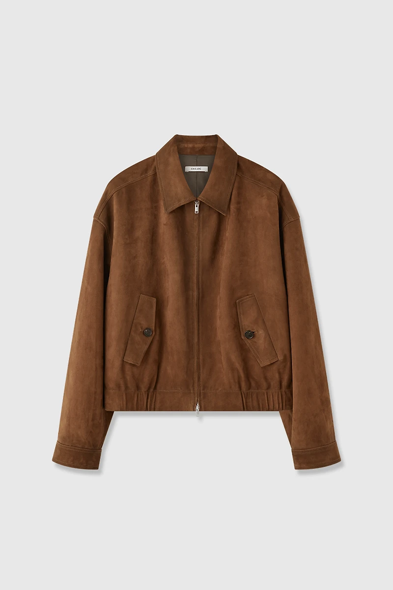 Suede Chamois Small Silhouette Jacket