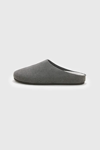 Suede Platform Mule Slips