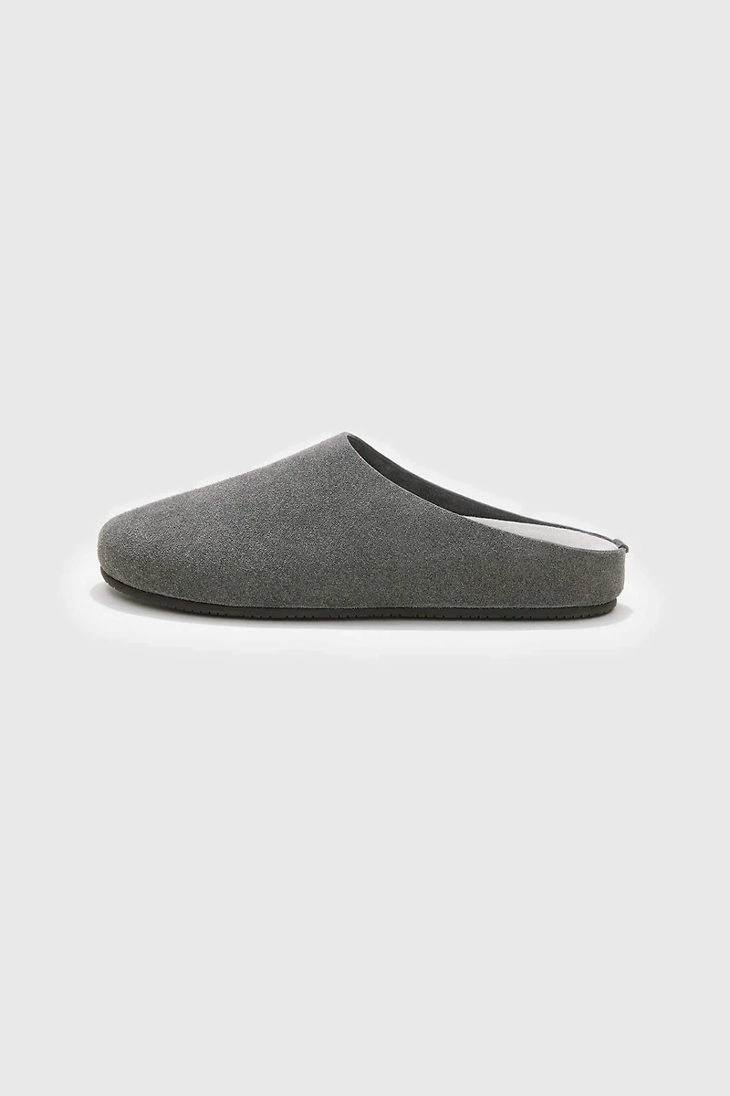 Suede Platform Mule Slips