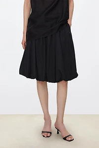 SUMPIMA Cotton Balloon Midi Skirt
