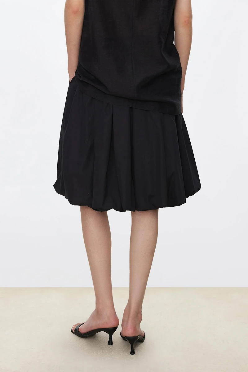 SUMPIMA Cotton Balloon Midi Skirt