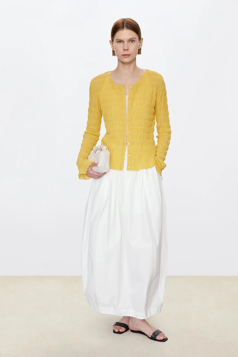 Superfine Cotton-Linen Blend Cardigan