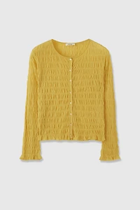 Superfine Cotton-Linen Blend Cardigan