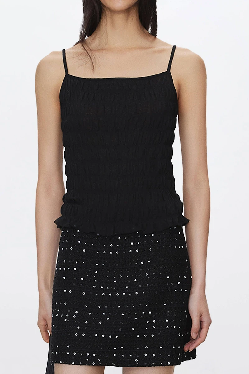 Superfine Cotton-Linen Blend Tank Top