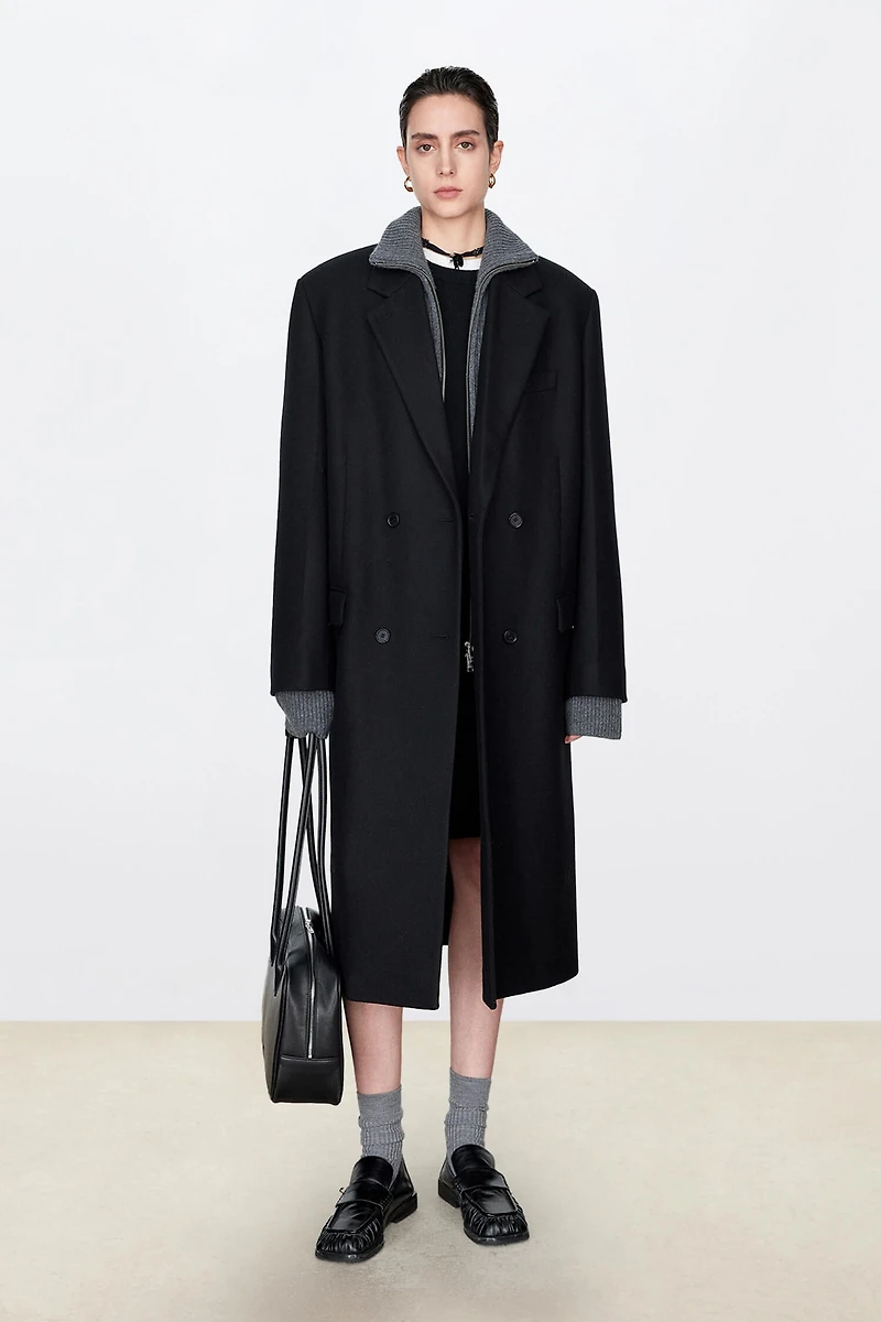 Superfine Wool Waist-Defining Coat