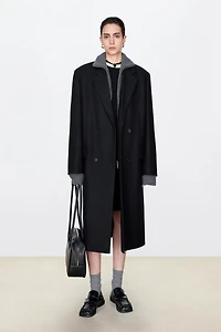 Superfine Wool Waist-Defining Coat