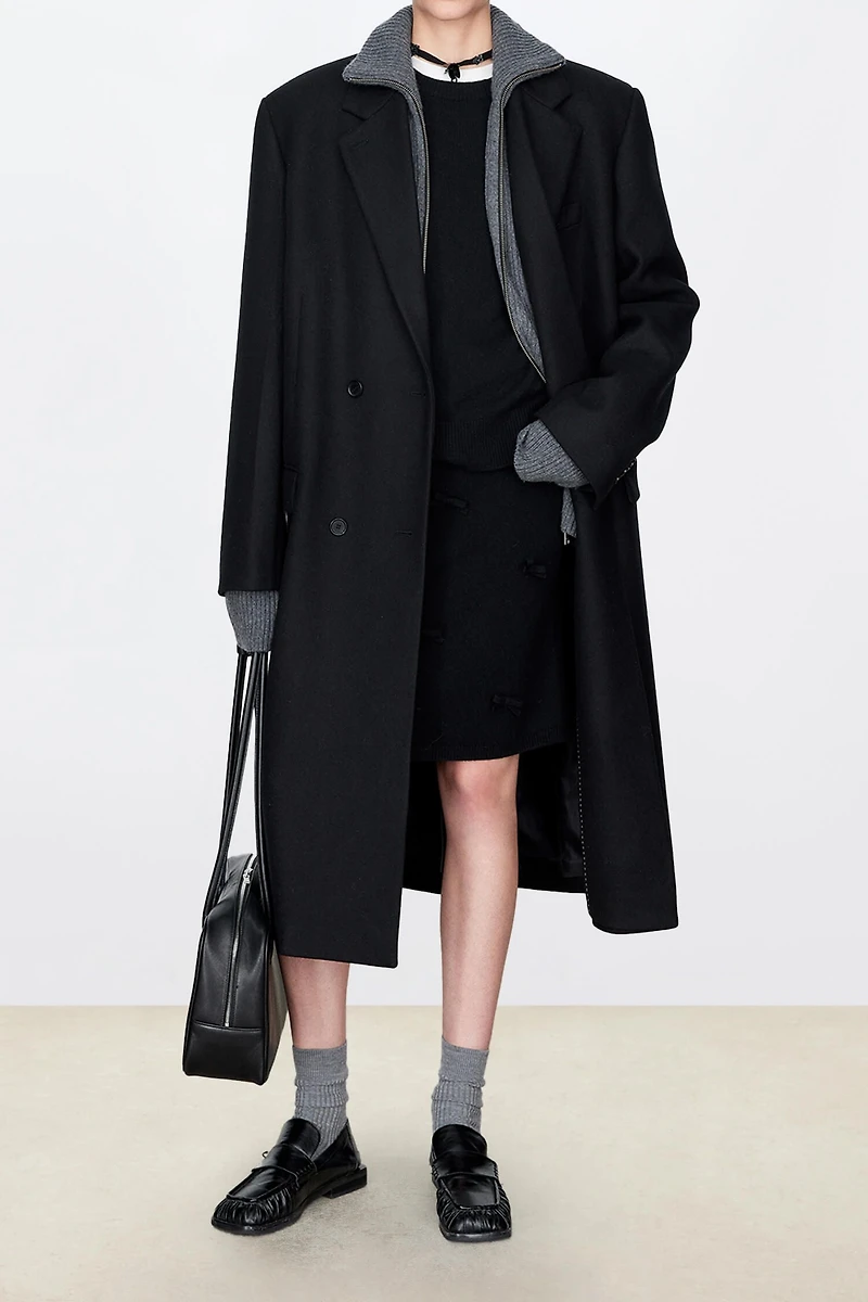 Superfine Wool Waist-Defining Coat