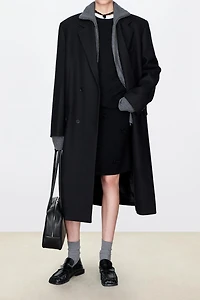 Superfine Wool Waist-Defining Coat