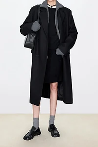Superfine Wool Waist-Defining Coat