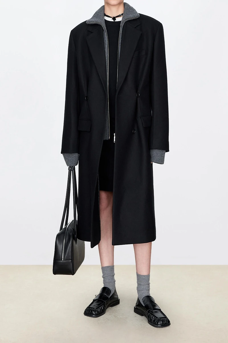 Superfine Wool Waist-Defining Coat