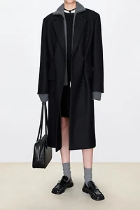 Superfine Wool Waist-Defining Coat