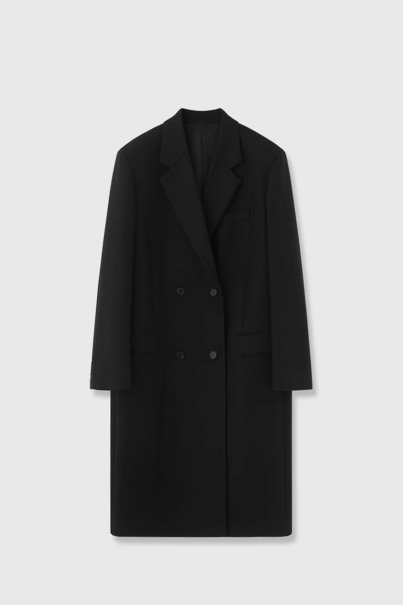 Superfine Wool Waist-Defining Coat