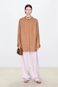 SUPIMA Cotton Cookie Collar Shirt