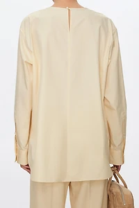 SUPIMA Cotton Couture Origami Collar Blouse