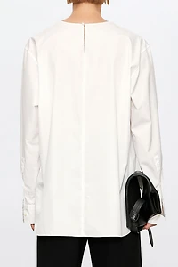 SUPIMA Cotton Couture Origami Collar Blouse
