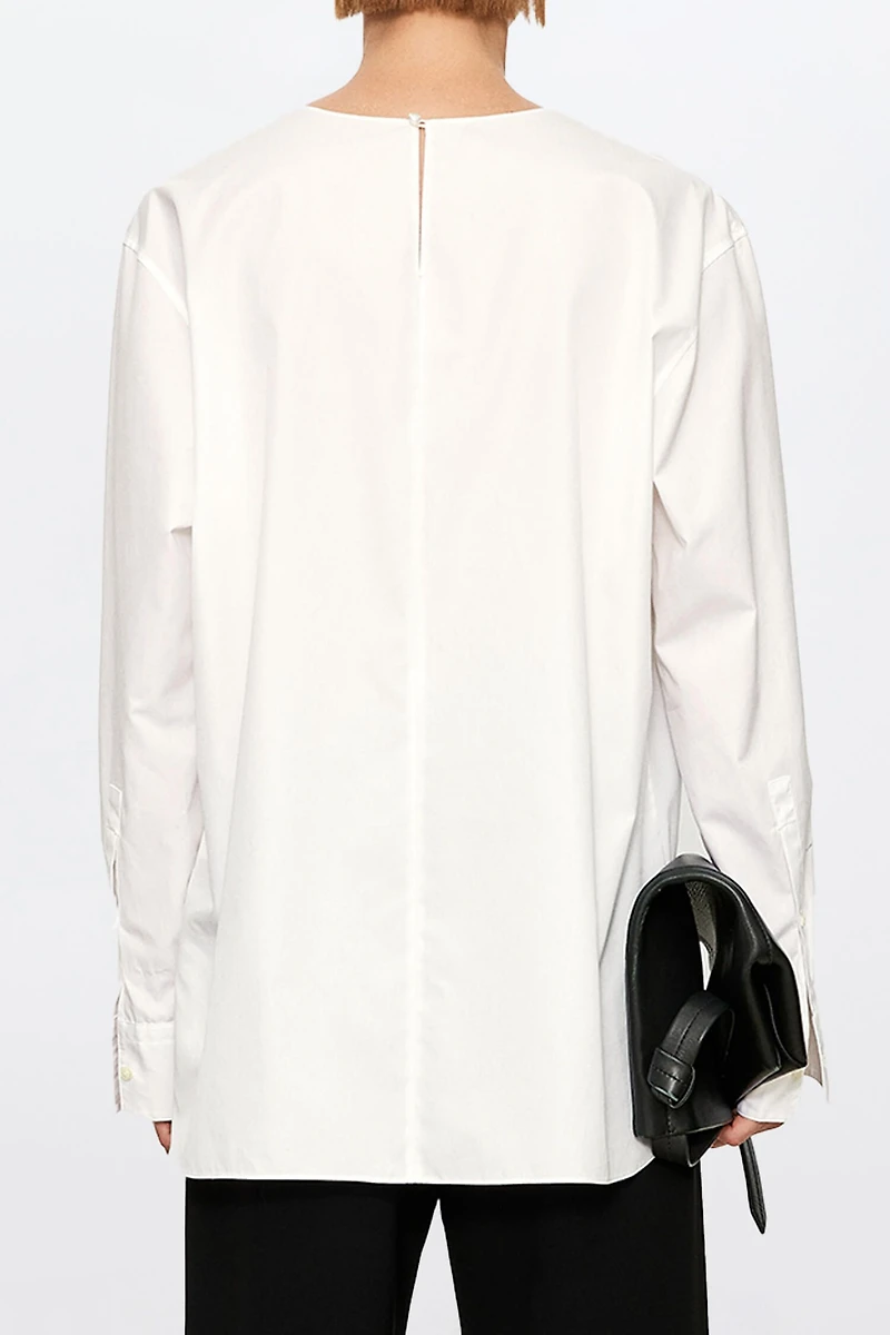 SUPIMA Cotton Couture Origami Collar Blouse