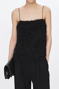TAKISADA-OSAKA Fringe Jacquard Camisole