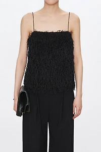 TAKISADA-OSAKA Fringe Jacquard Camisole