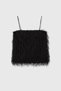 TAKISADA-OSAKA Fringe Jacquard Camisole